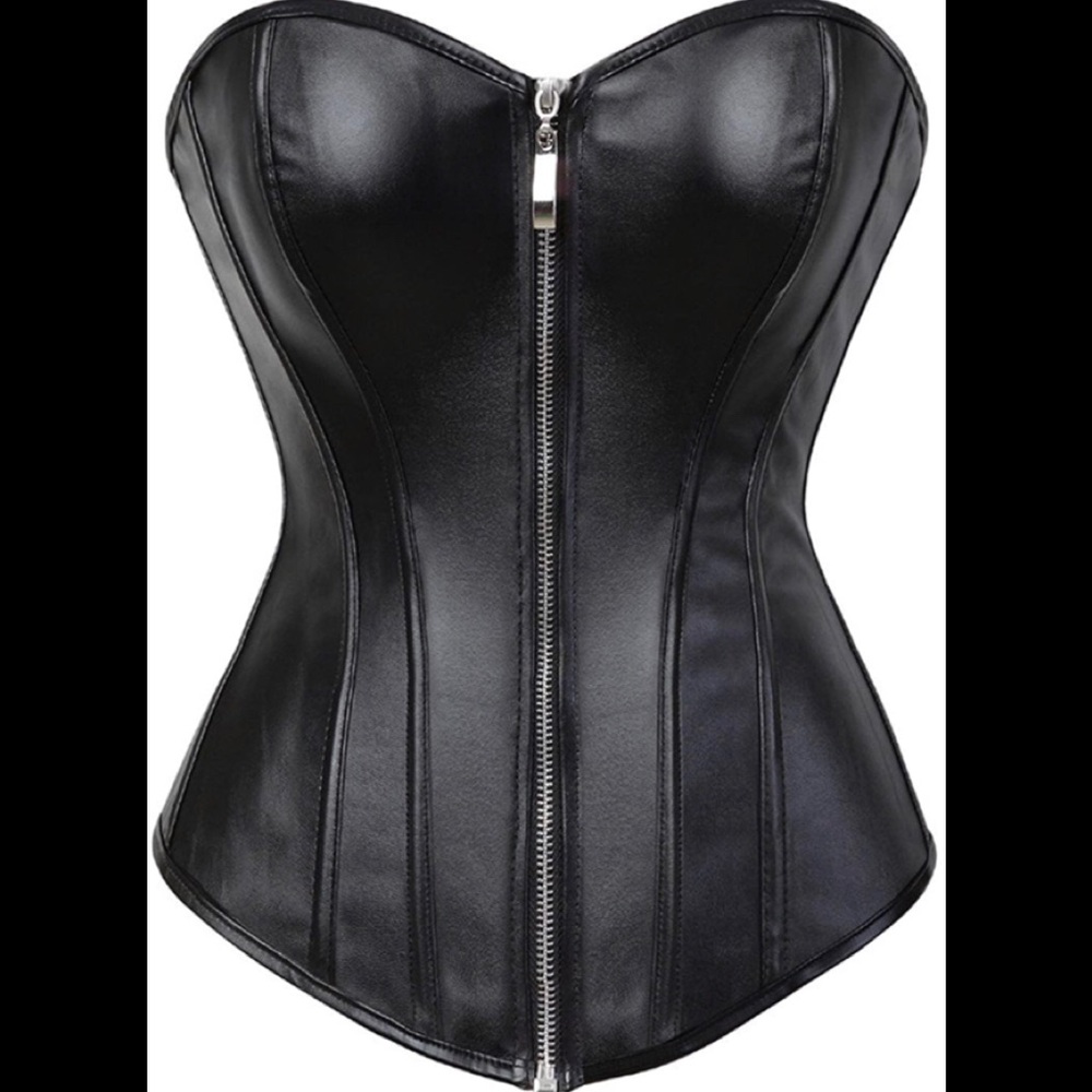 🔥🆕 Sexy Motto Black Corset - Picture 4 of 15